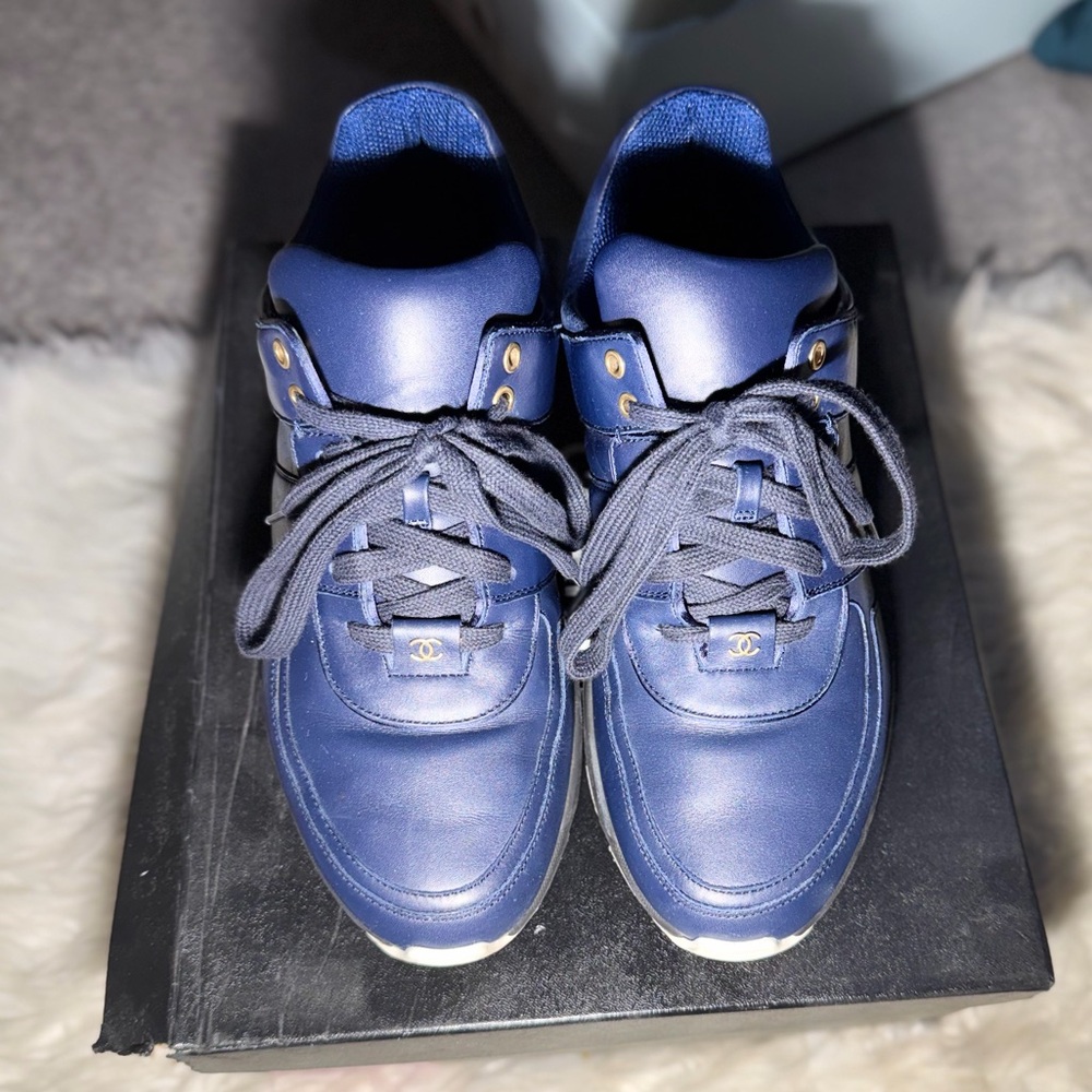 CHANEL Blue Sneakers for Men